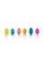 Senso 6 Pack Colorful Textured Support Rings TPR Set