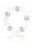 Metallic Bead Ring Silicone Performance Enhancer Flexible 5-Bead 716770026866