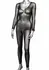 Radiance Plus Size Mesh Bodystocking with Rhinestone Accents Black 3X