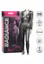 Radiance Plus Size Mesh Bodystocking with Rhinestone Accents Black 3X