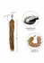 CalExotics Running Wild Tail Metallic Probe with Synthetic Fur Tail