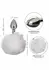 CalExotics Running Wild Bunny Tail Metallic Plug with Fluffy Accent