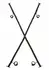 Nocturnal Over The Door Cross Adjustable Restraint System Black