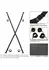 Nocturnal Over The Door Cross Adjustable Restraint System Black