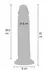 ToyJoy Get Real Skin Silicone Model 22 cm with Movable Foreskin