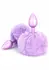 ToyJoy HAPPINESS Enchanting Bunnytail Aluminum Plug with Faux Fur Tail Silver