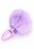 ToyJoy HAPPINESS Enchanting Bunnytail Aluminum Plug with Faux Fur Tail Silver