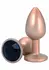 ToyJoy HAPPINESS Shine Like A Star Plug Silicone Gemstone Base Black S