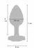 ToyJoy HAPPINESS Shine Like A Star Plug Silicone Gemstone Base Black S