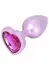 ToyJoy HAPPINESS Time To Shine Plug Heart-Shaped Gem Aluminium Small