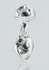 TOYJOY GLASS WORXX Stargazer Glass Plug Medium Clear