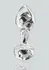 TOYJOY GLASS WORXX Stargazer Glass Plug Medium Clear