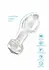 TOYJOY GLASS WORXX Stargazer Glass Plug Medium Clear