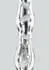TOYJOY GLASS WORXX Sparkle Wand - Glass Intimate Massager, Wavy Design