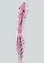 TOYJOY GLASS WORXX Dual-Ended Rhinestone Wand Pink Glass 21 cm
