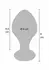 TOYJOY GLASS WORXX Brilliant Anal Star Glass Plug, Bulbous Tip, Clear