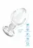 TOYJOY GLASS WORXX Brilliant Anal Star Glass Plug, Bulbous Tip, Clear