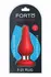 FORTO F-21 Tear Drop Large Intimate Plug Red Premium Silicone
