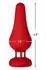 FORTO F-21 Tear Drop Large Intimate Plug Red Premium Silicone