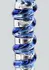 TOYJOY GLASS WORXX G-Spot Gemstone Curved Glass Intimate Device Blue