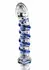 TOYJOY GLASS WORXX G-Spot Gemstone Curved Glass Intimate Device Blue