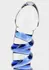 TOYJOY GLASS WORXX G-Spot Gemstone Curved Glass Intimate Device Blue