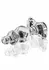 TOYJOY GLASS WORXX Crystal Anal Jewel - Glass Plug with Flared Base