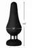 FORTO F-21 Tear Drop Large Black Premium Silicone Plug