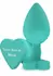 ToyJoy Booty Sweethearts Silicone Plug Heart Base Black Medium
