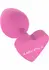 ToyJoy Booty Sweethearts Silicone Plug Heart Base Let's F*ck Black