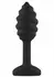 ToyJoy Swirl Plug Black 9.2 cm - Textured Silicone Anal Model