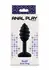 ToyJoy Swirl Plug Black 9.2 cm - Textured Silicone Anal Model