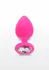 TOYJOY Diamond Booty Jewel Large Silicone Plug with Gemstone Accent