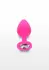 TOYJOY Diamond Booty Jewel Medium Silicone Plug with Gem Accent