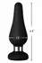 FORTO F-21 Tear Drop Medium Black Premium Silicone Plug