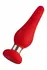 FORTO F-21 Tear Drop Small Red Premium Silicone Plug