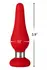 FORTO F-21 Tear Drop Small Red Premium Silicone Plug