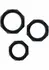 TOYJOY Power Halo C-Ring Set Silicone Adjustable 3 Sizes Black