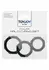 TOYJOY Power Halo C-Ring Set Silicone Adjustable 3 Sizes Black