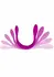 TOYJOY Infinity Double Flexible Silicone Intimate Device, USB, Purple