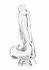TOYJOY Get Real Clear Dildo TPE 16 cm - Transparent, Flexible Model
