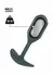 ToyJoy The Player Silicone Weighted Plug 106g Black 11cm