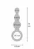 TOYJOY The Stuffer 3 Balls Plug Silicone Intimate Trainer Metallic