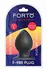 FORTO F-98R Rattler Cone Small Black Premium Silicone Plug