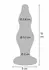 TOYJOY The Striker Metal Blue Silicone Anal Plug - Tapered, Safe Base
