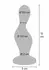 TOYJOY The Hitter Metal Blue Silicone Anal Plug - Tapered Base Design