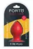 FORTO F-98 Cone Small Red Premium Silicone Plug with Suction Base