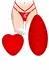 TOYJOY Divine Panty Vibrator Designer Edition Red Lace Set USB