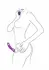 ToyJoy Nymphea Strapless Vibrating Couple Device, Remote, Silicone, USB, Pink