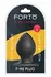 FORTO F-98 Cone Small Black Premium Silicone Plug with Suction Base